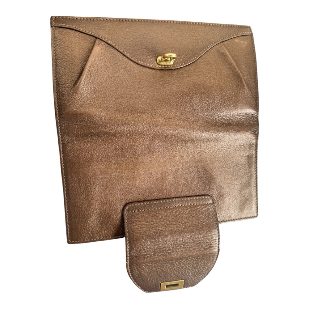 Salvatore Ferragamo Gancini Brown Leather Bifold Wallet - Picture 6 of 15